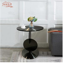 Load image into Gallery viewer, Minotti side several Nordic Light luxury simple corner table living room creative Italian design gold round sofa bedside table
