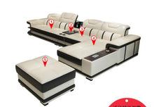 Load image into Gallery viewer, Simple and modern leather art small family intelligent creative leather sofa