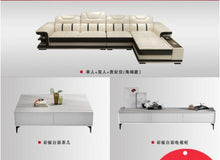 Load image into Gallery viewer, Simple and modern leather art small family intelligent creative leather sofa