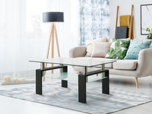 Load image into Gallery viewer, Living Room Furniture Double Layer  Rectangle Glass Coffee Table Clear Home Furniture Side Table Coffee Table For Living Room