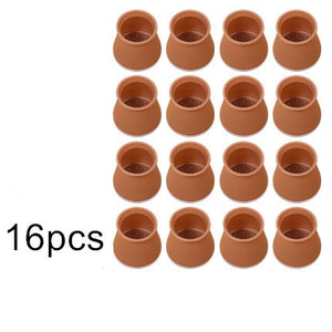 8/16pcs Furniture Chair Leg Caps Rubber Feet Protector Table Feet Cover Floor Protector Non-slip Desk Chair Pad Mat Caps Foot