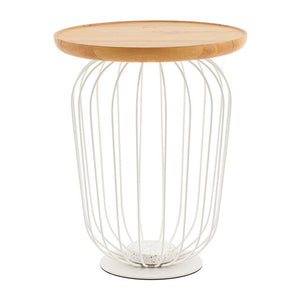 Nordic ins wind floor lamp living room light luxury solid wood coffee table side table wireless charging bedroom bedside vertica
