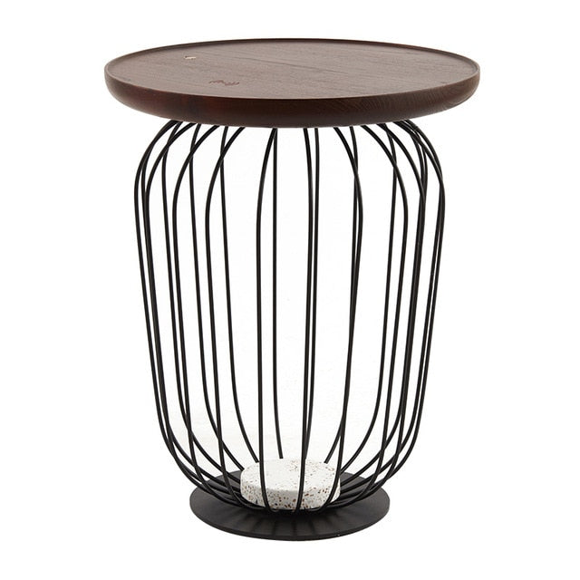 Nordic ins wind floor lamp living room light luxury solid wood coffee table side table wireless charging bedroom bedside vertica