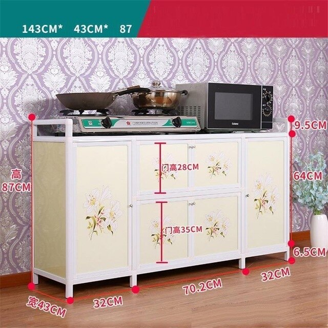 China Sideboard Console Furniture Bestek Lade End Tables Sidebord Mueble Cocina Cabinet Aluminum Alloy Meuble Buffet Cupboard