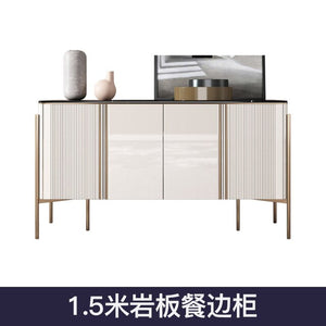 Light luxury rock sideboard living room household Nordic integrated living room tea table cabinet storage furniture living room