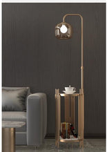 Load image into Gallery viewer, Nordic floor lamp living room bedroom bedside luxury creative high-grade glass desktop coffee table sofa side vertical table lam