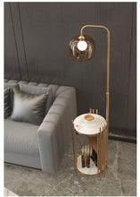 Load image into Gallery viewer, Nordic floor lamp living room bedroom bedside luxury creative high-grade glass desktop coffee table sofa side vertical table lam