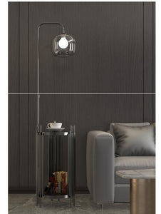 Nordic floor lamp living room bedroom bedside luxury creative high-grade glass desktop coffee table sofa side vertical table lam